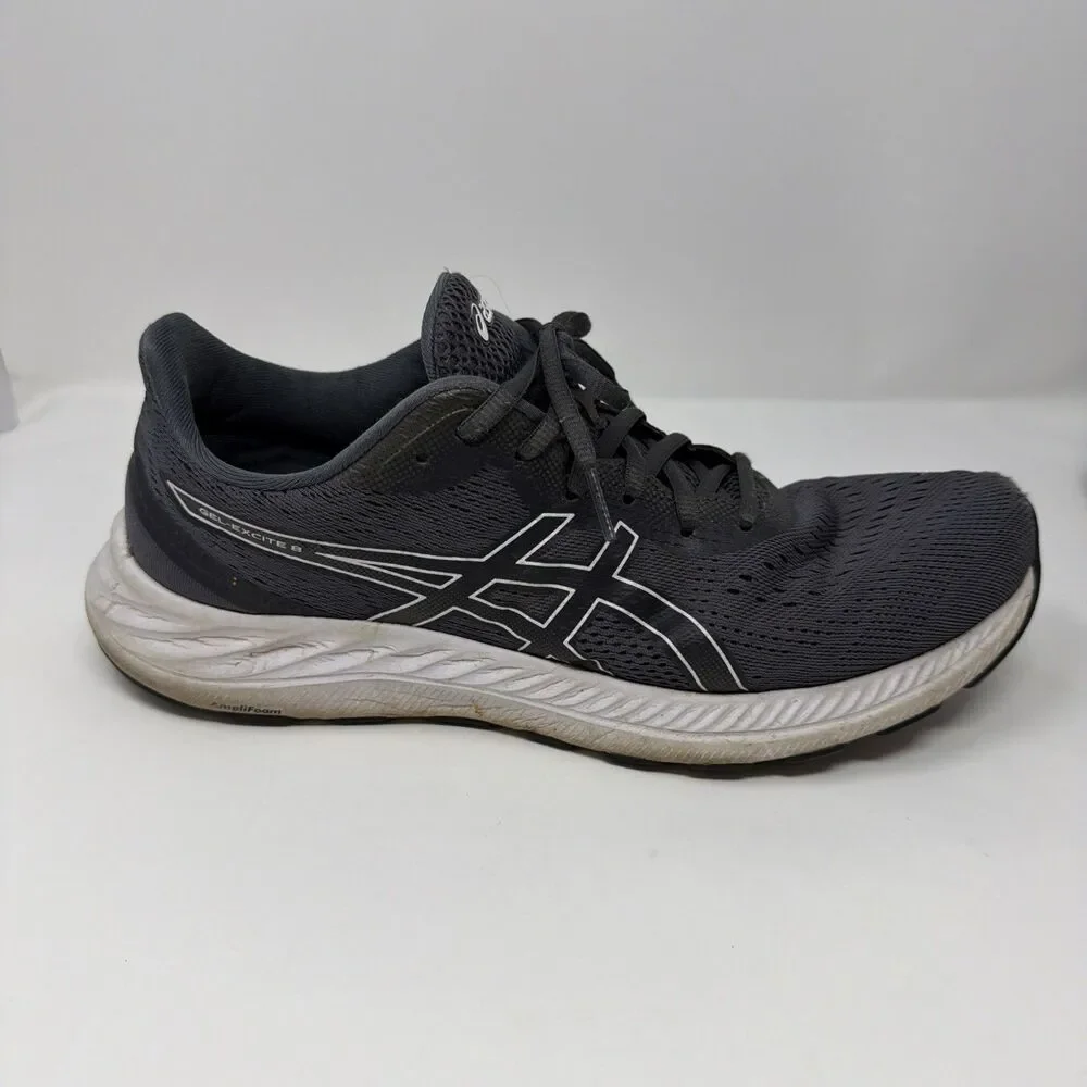 Asics Gel-Excite 8 1011B036 Gray Running Shoes Sneakers Men's Size 10.5